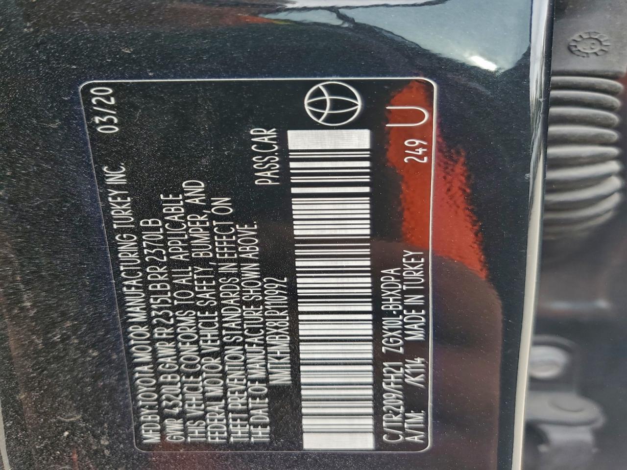 2020 TOYOTA C-HR