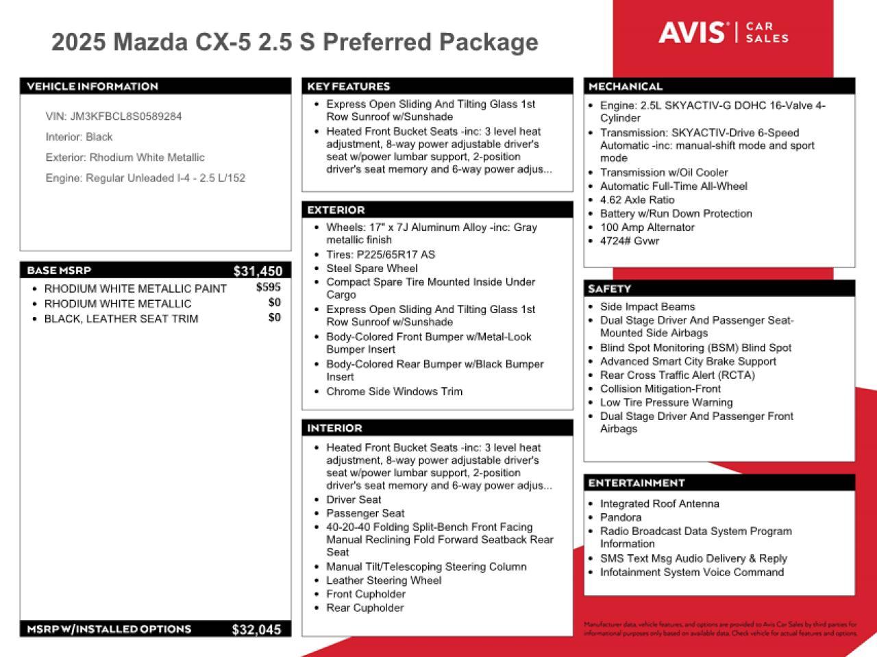 2025 MAZDA CX-5