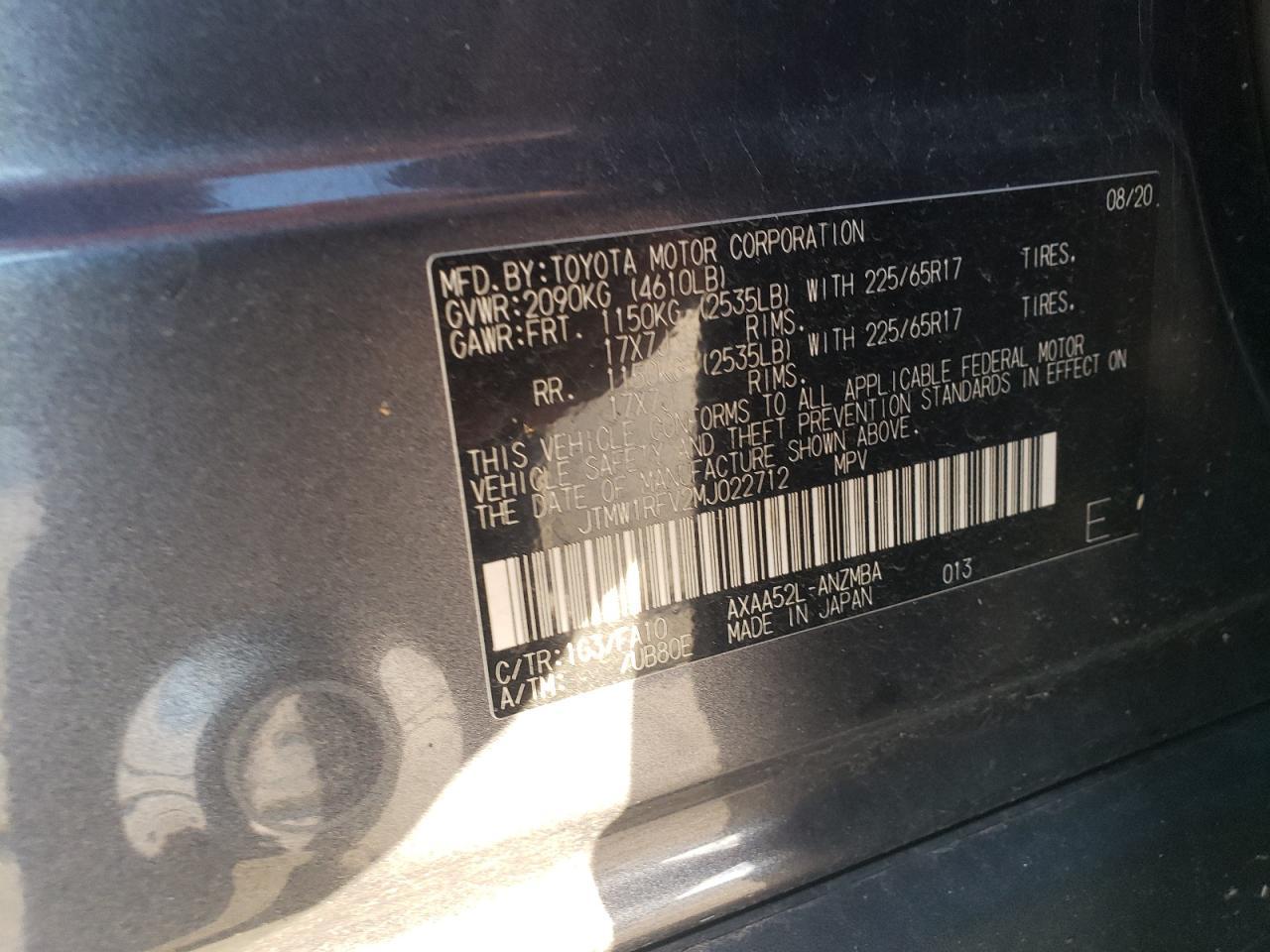 2021 TOYOTA RAV4