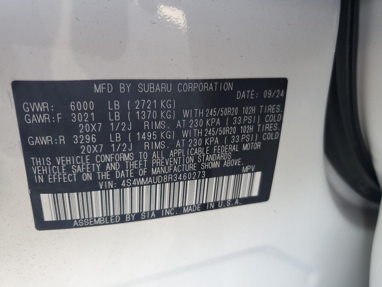 2024 SUBARU Ascent