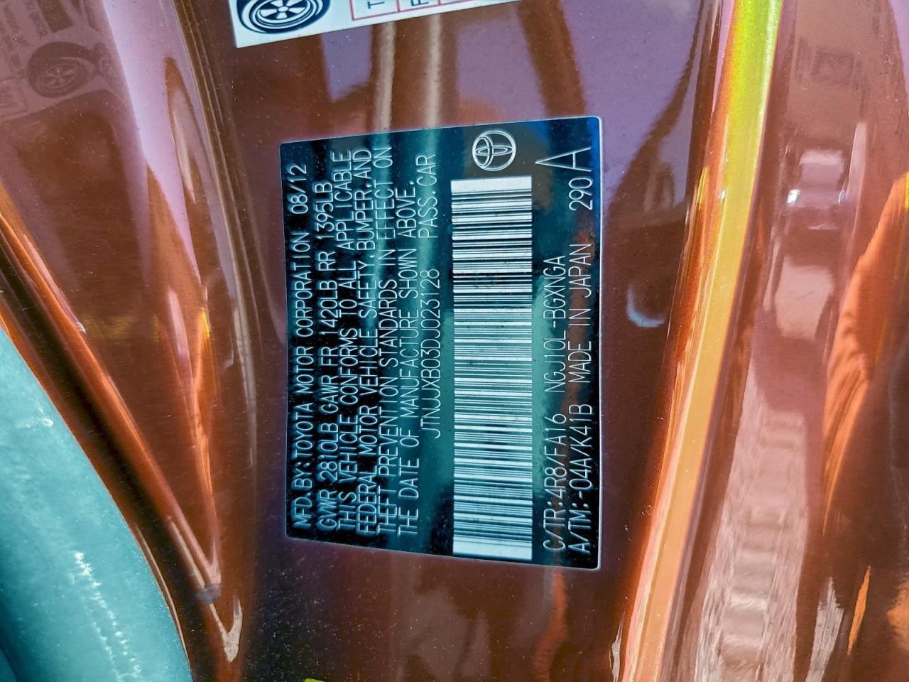 2013 TOYOTA SCION