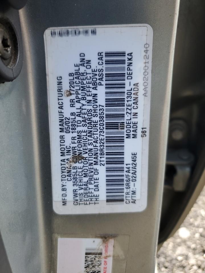 2003 TOYOTA COROLLA