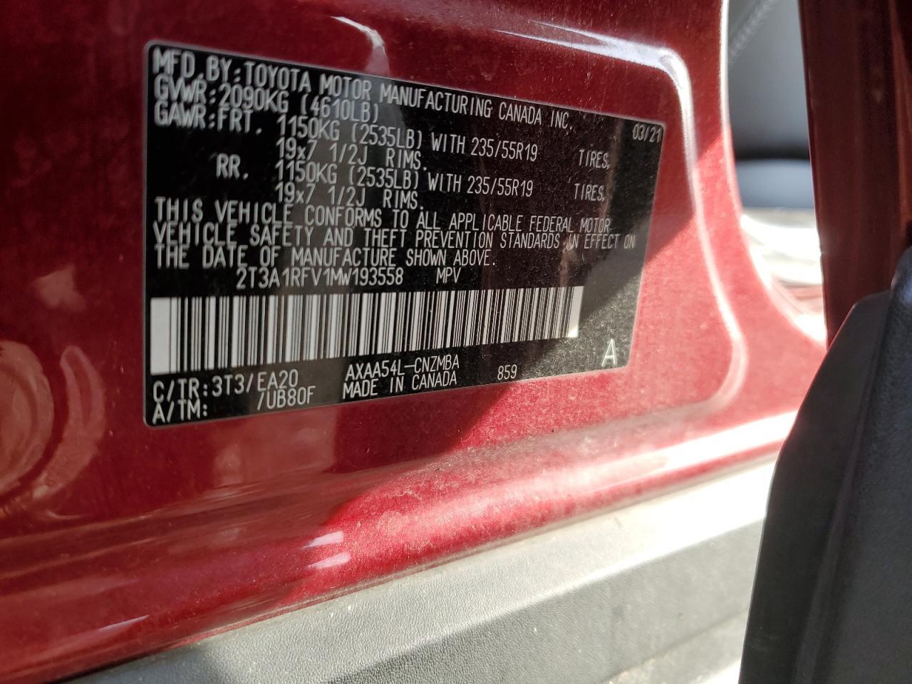 2021 TOYOTA RAV4