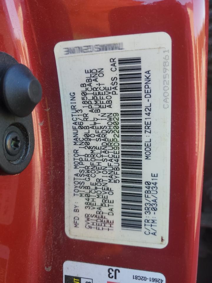 2013 TOYOTA COROLLA