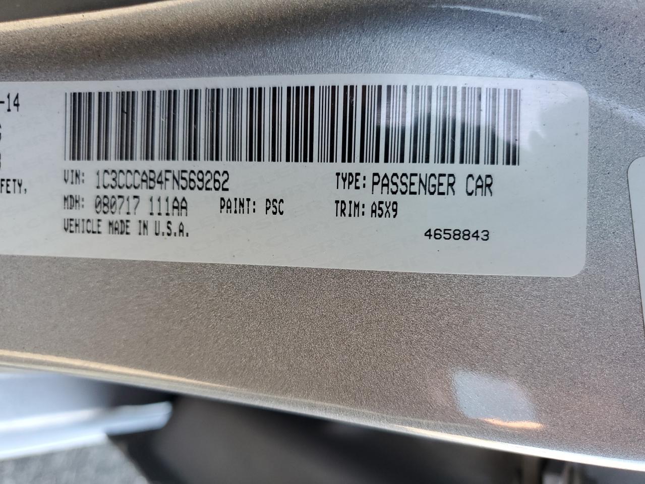 2015 CHRYSLER 200