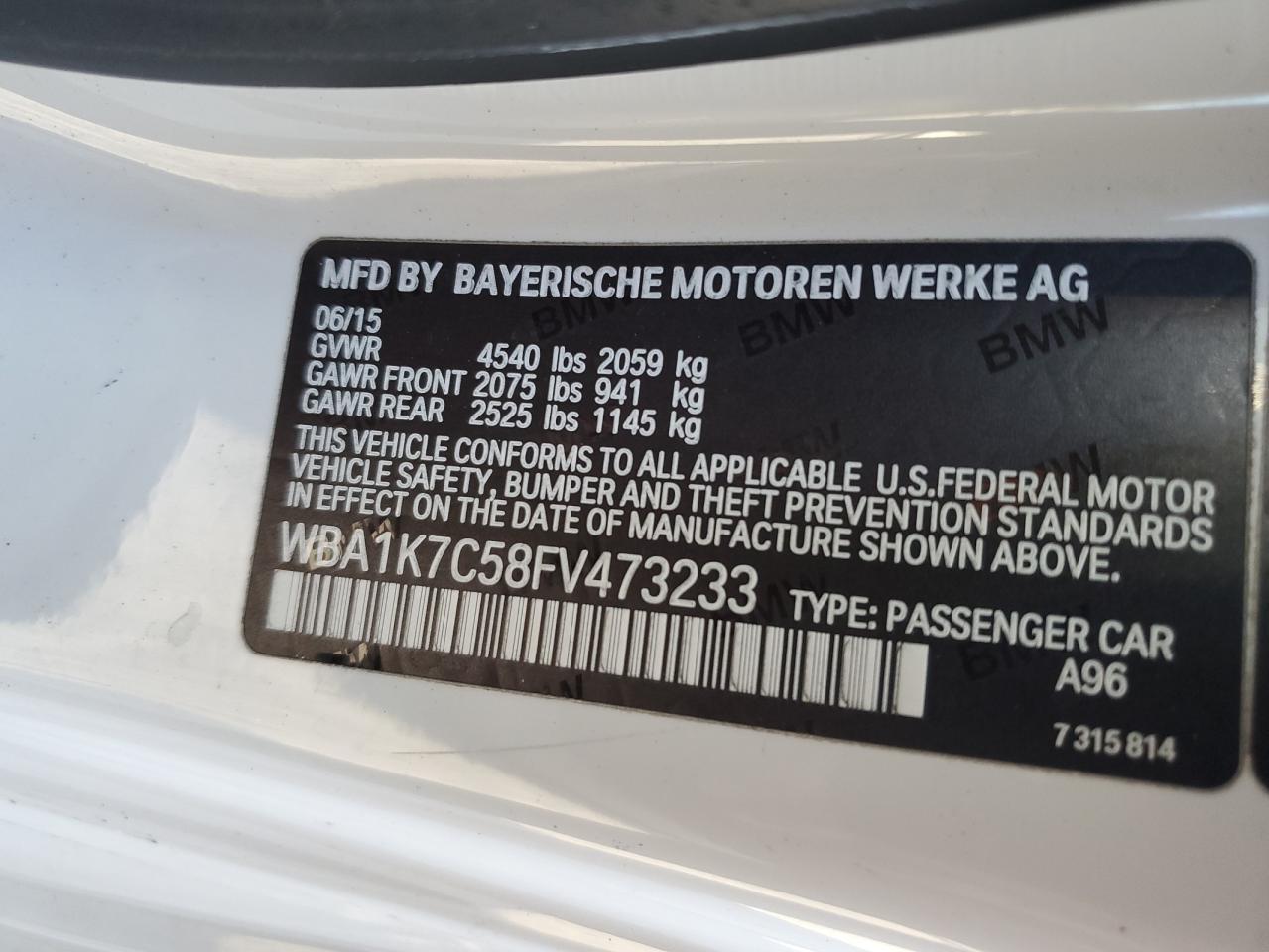 2015 BMW 2 Series