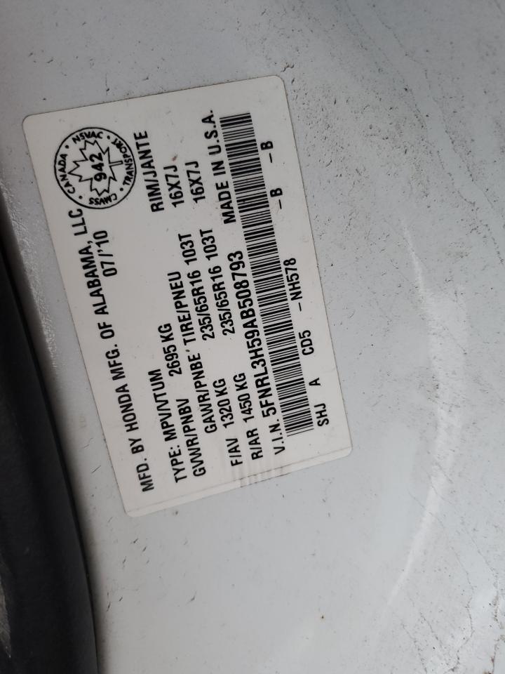2010 HONDA ODYSSEY