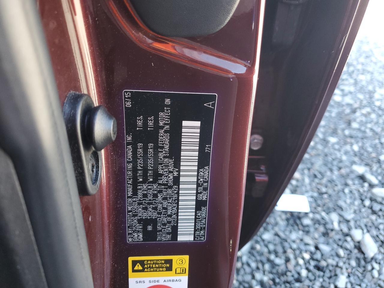2015 LEXUS RX 350