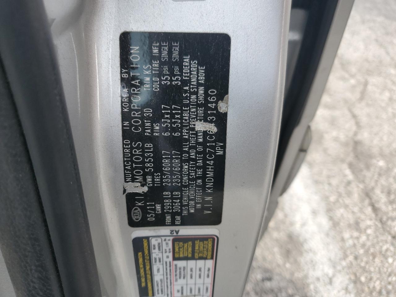 2012 KIA SEDONA