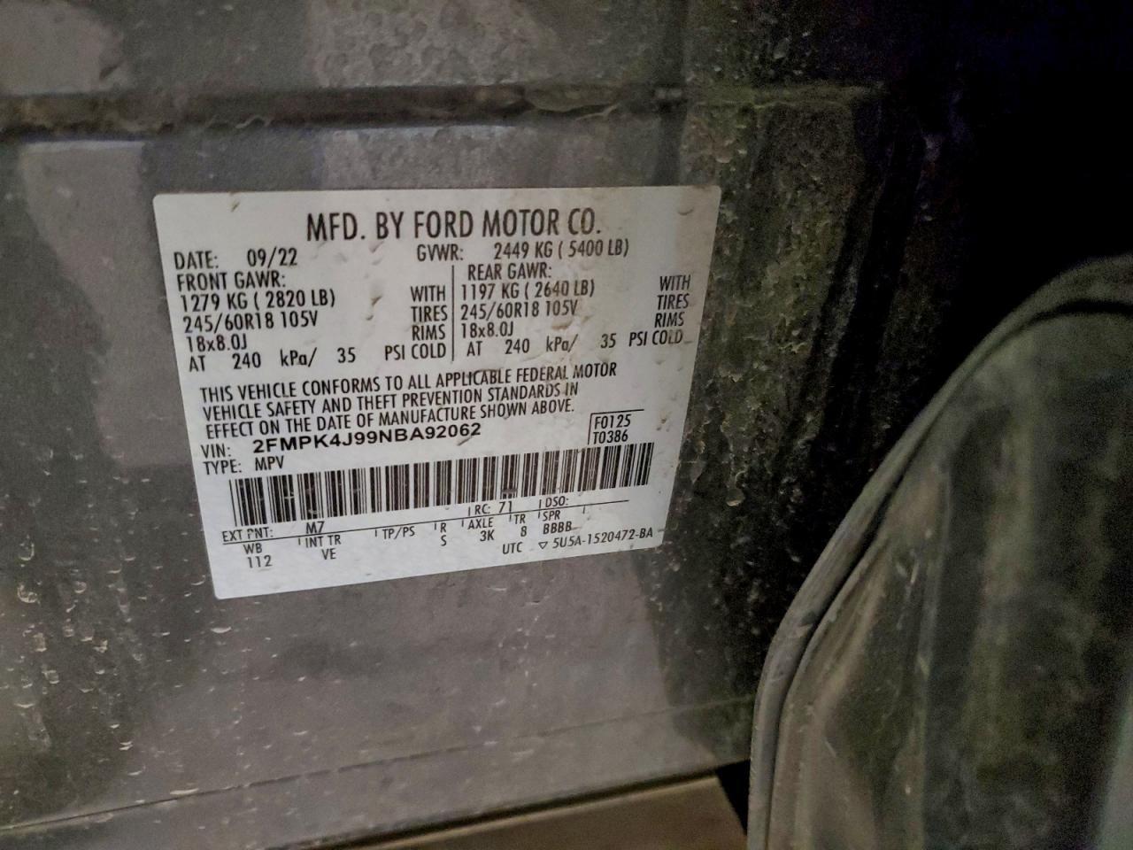 2022 FORD EDGE