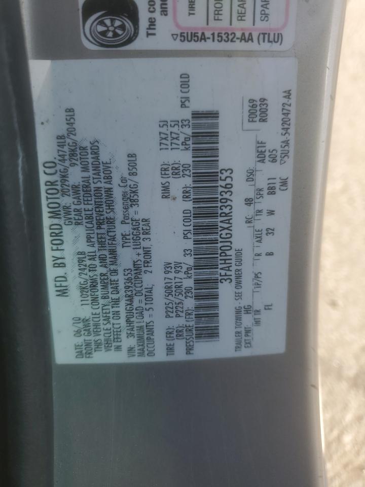 2010 FORD FUSION