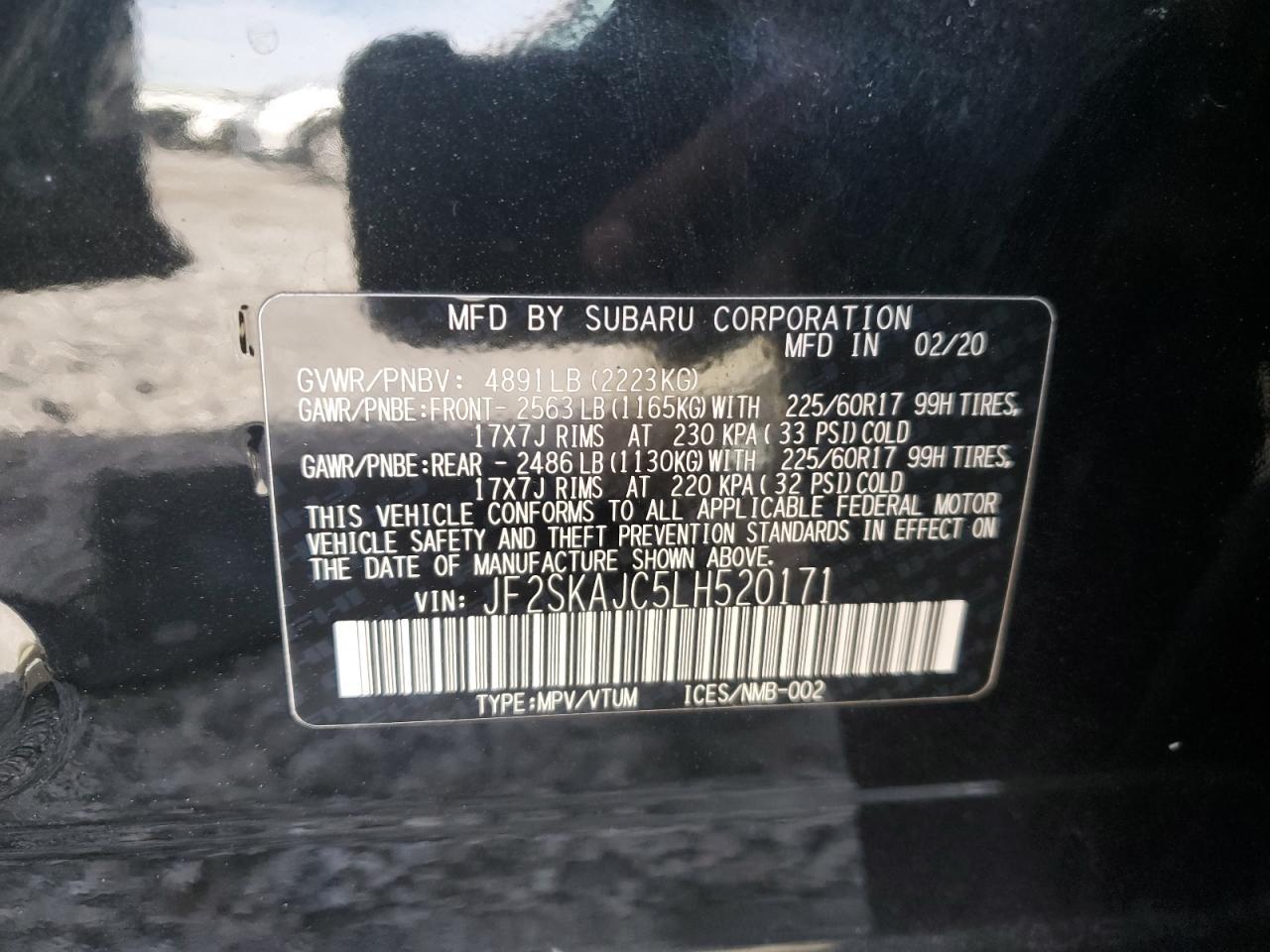 2020 SUBARU FORESTER