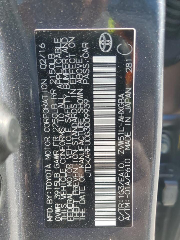 2016 TOYOTA PRIUS