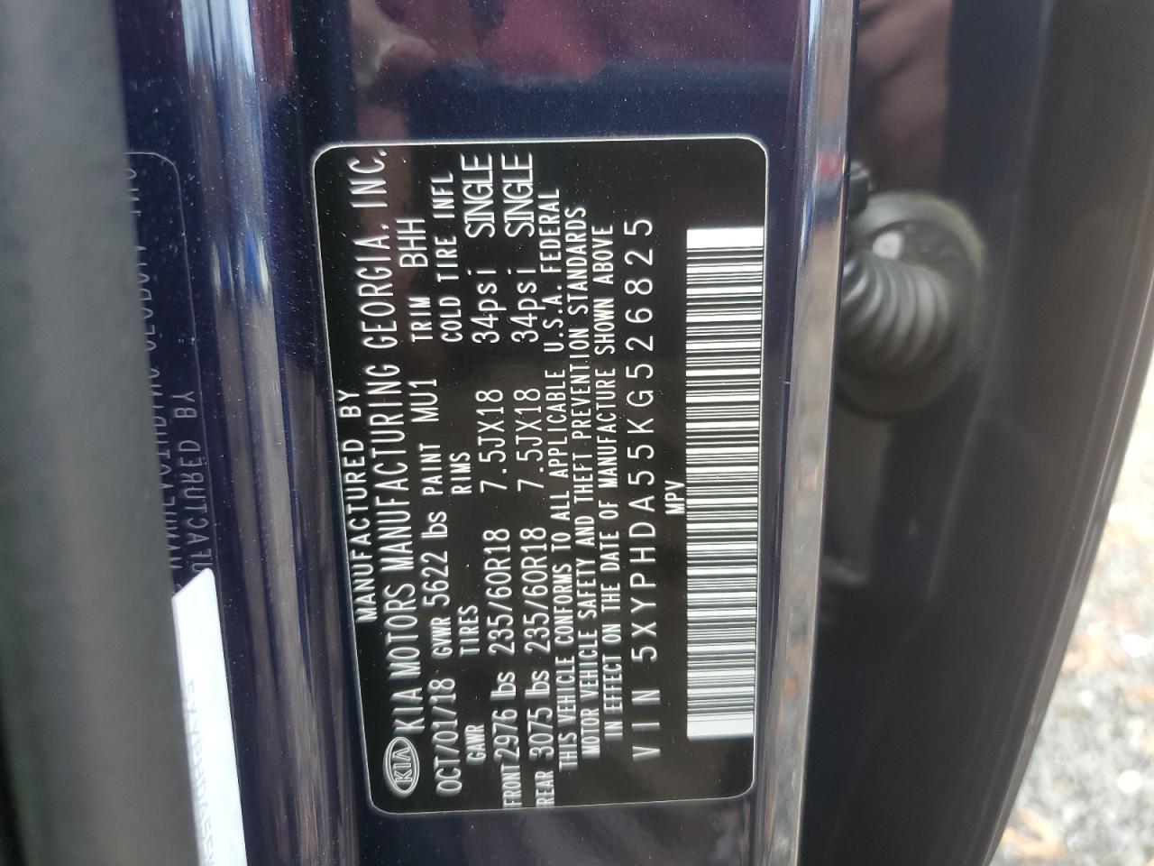 2019 KIA SORENTO