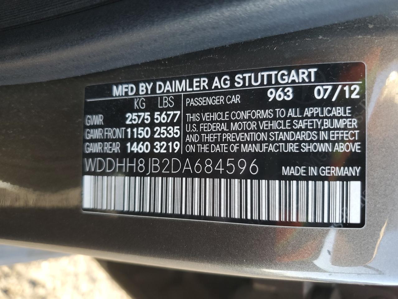 2013 MERCEDES-BENZ E-Class