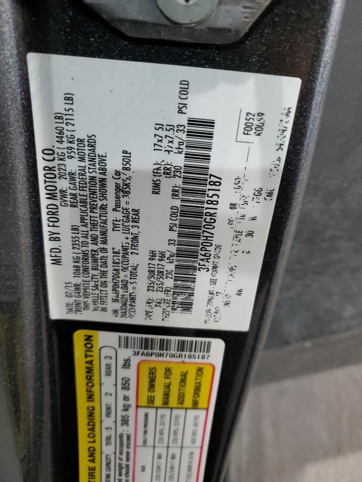 2016 FORD FUSION