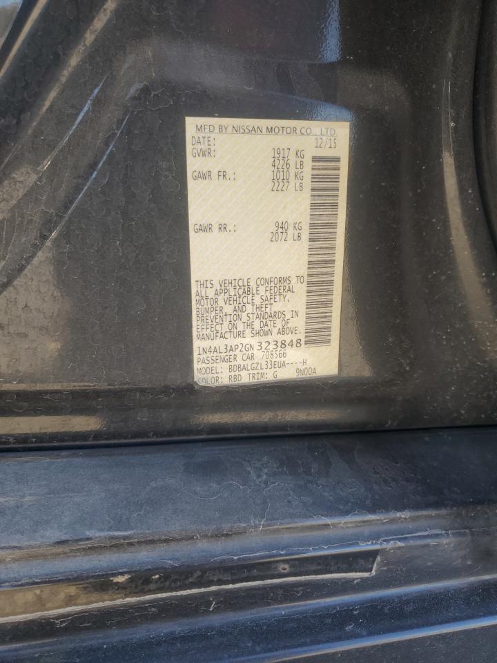 2016 NISSAN ALTIMA
