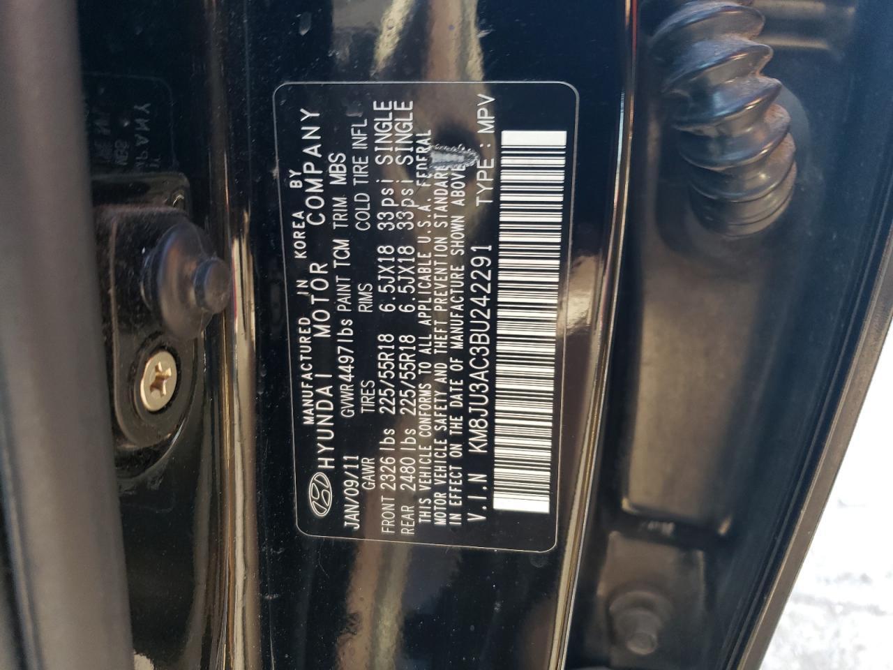 2011 HYUNDAI TUCSON