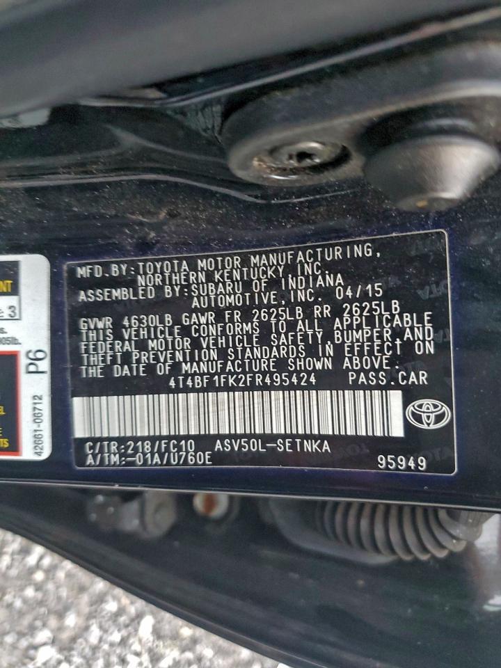 2015 TOYOTA CAMRY