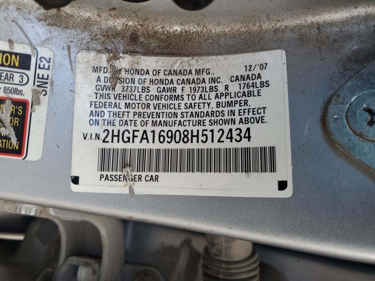 2008 HONDA CIVIC