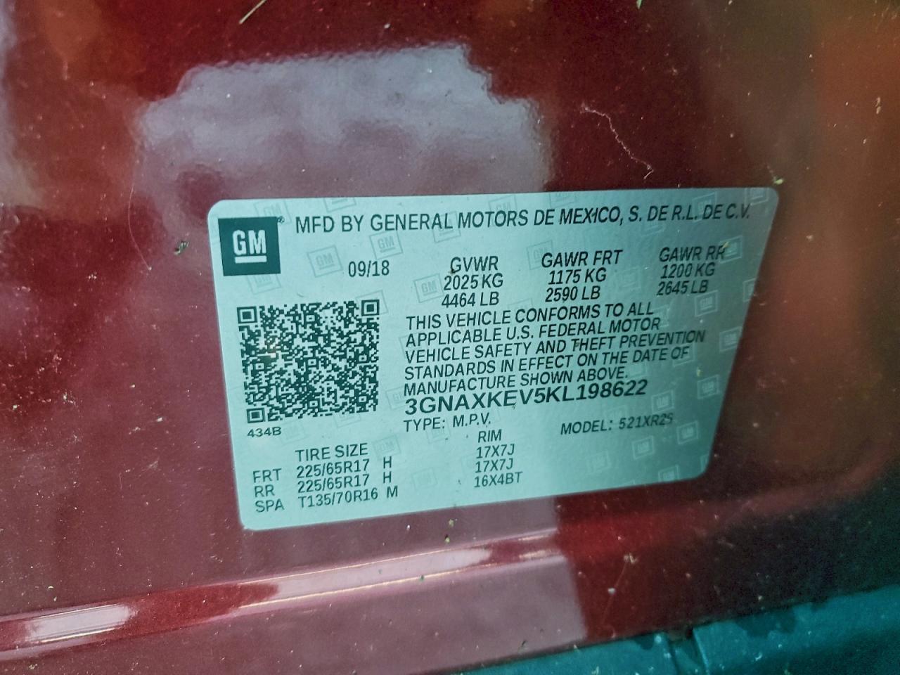 2019 CHEVROLET EQUINOX