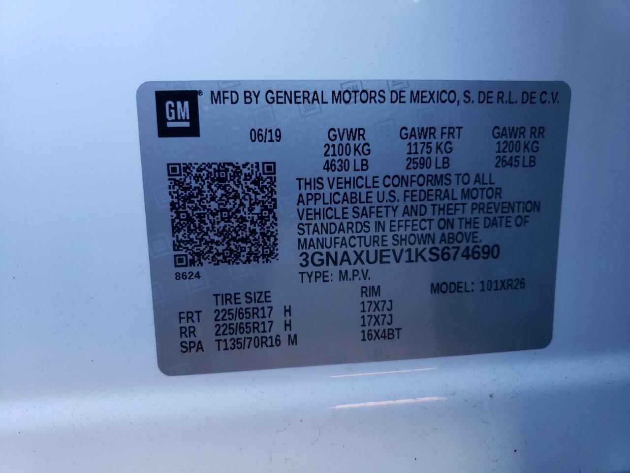 2019 CHEVROLET EQUINOX