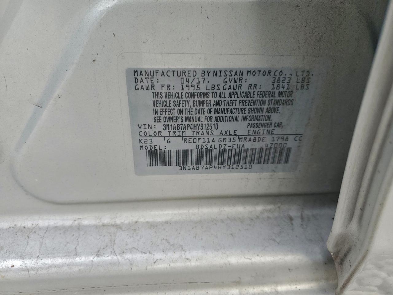 2017 NISSAN SENTRA