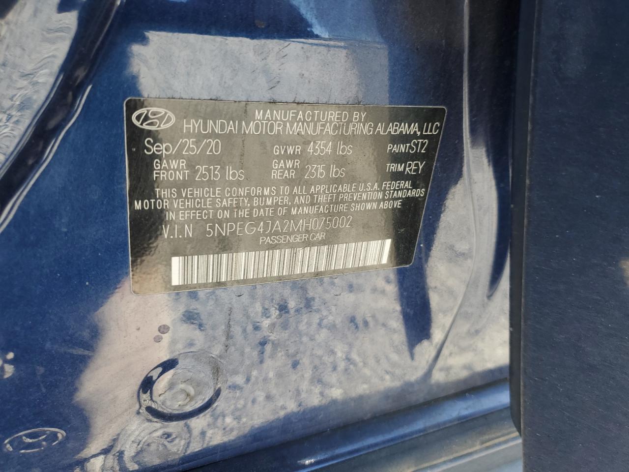 2021 HYUNDAI SONATA
