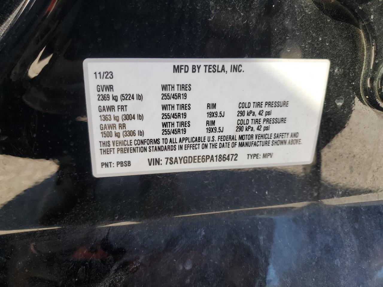 2023 TESLA MODEL Y