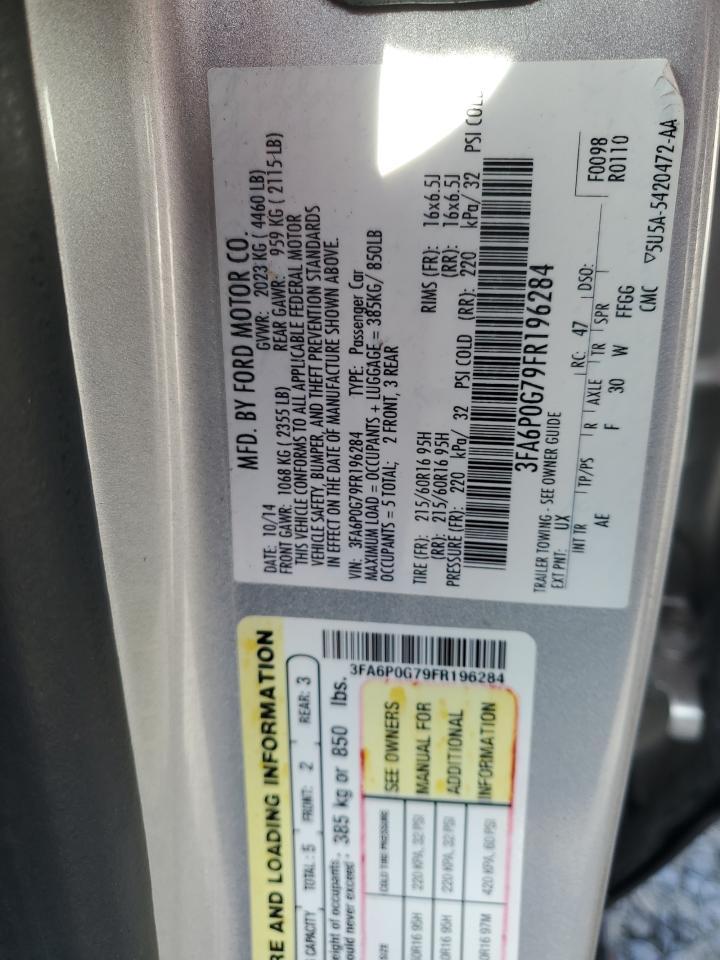 2015 FORD FUSION