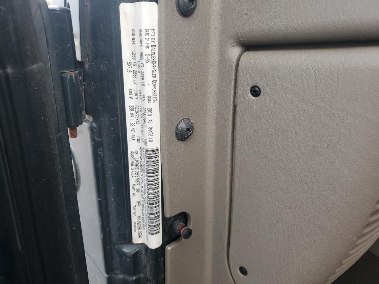 2005 JEEP WRANGLER