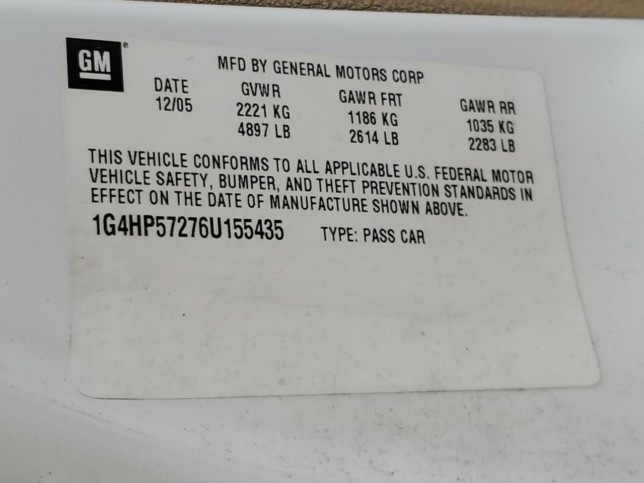 2006 BUICK Lucerne