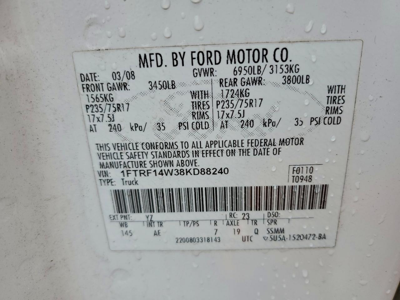 2008 FORD F-150