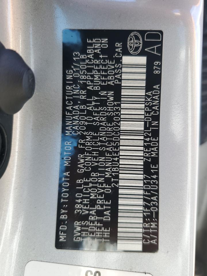 2013 TOYOTA COROLLA