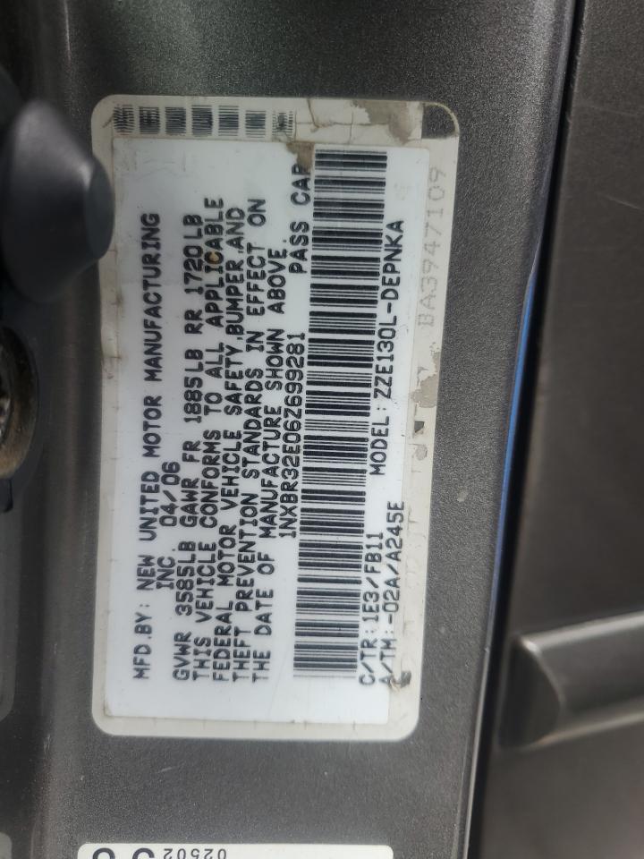 2006 TOYOTA COROLLA