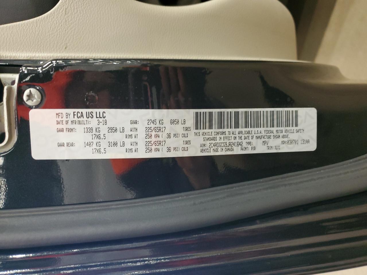 2018 DODGE GRAND CARAVAN