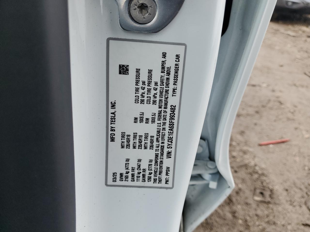 2025 TESLA MODEL 3