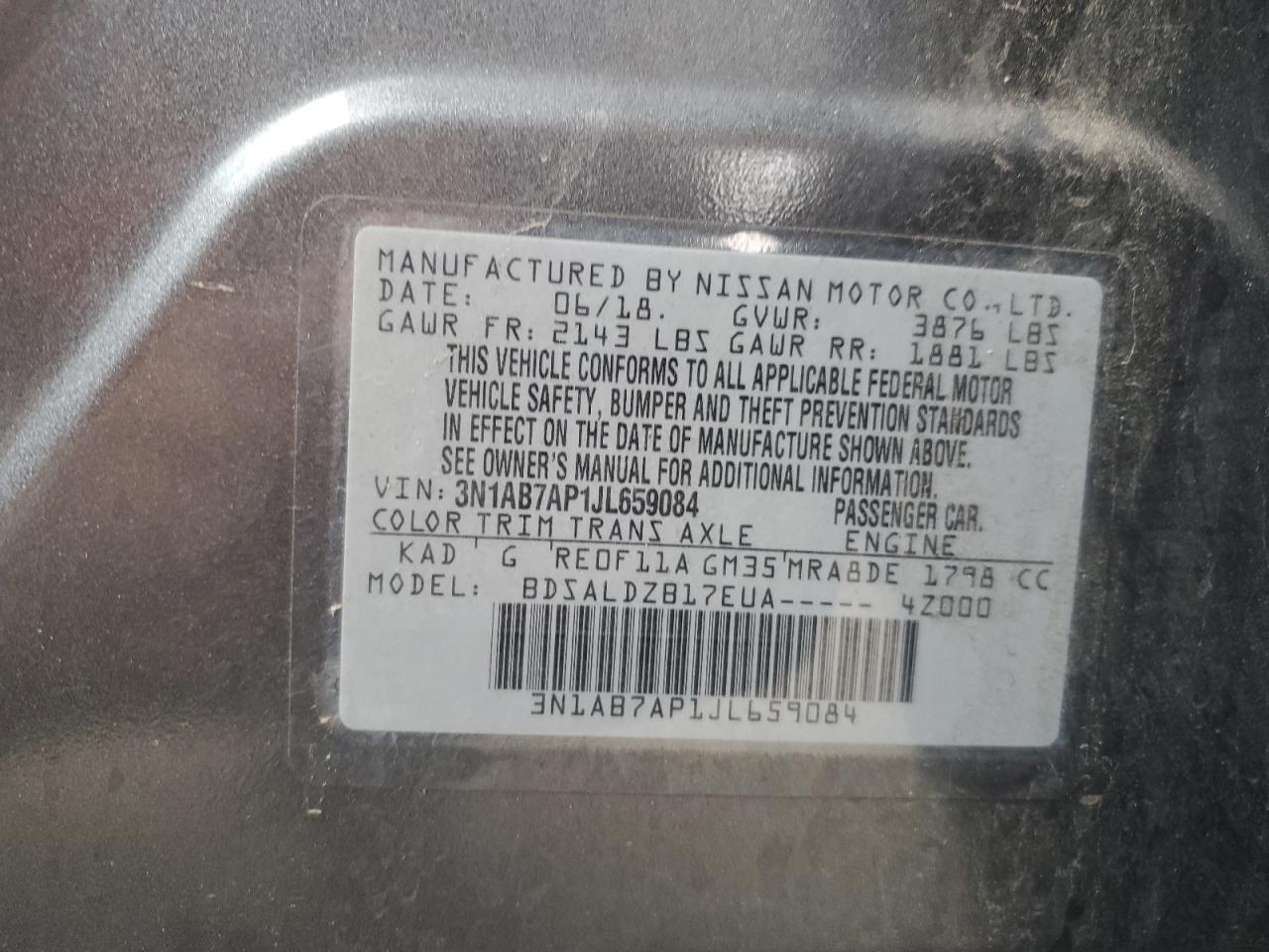 2018 NISSAN SENTRA