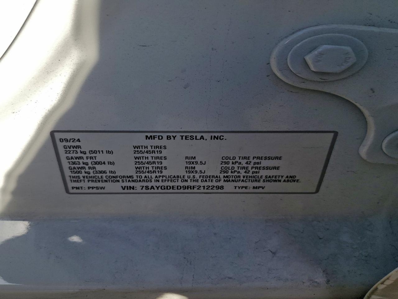 2024 TESLA MODEL Y
