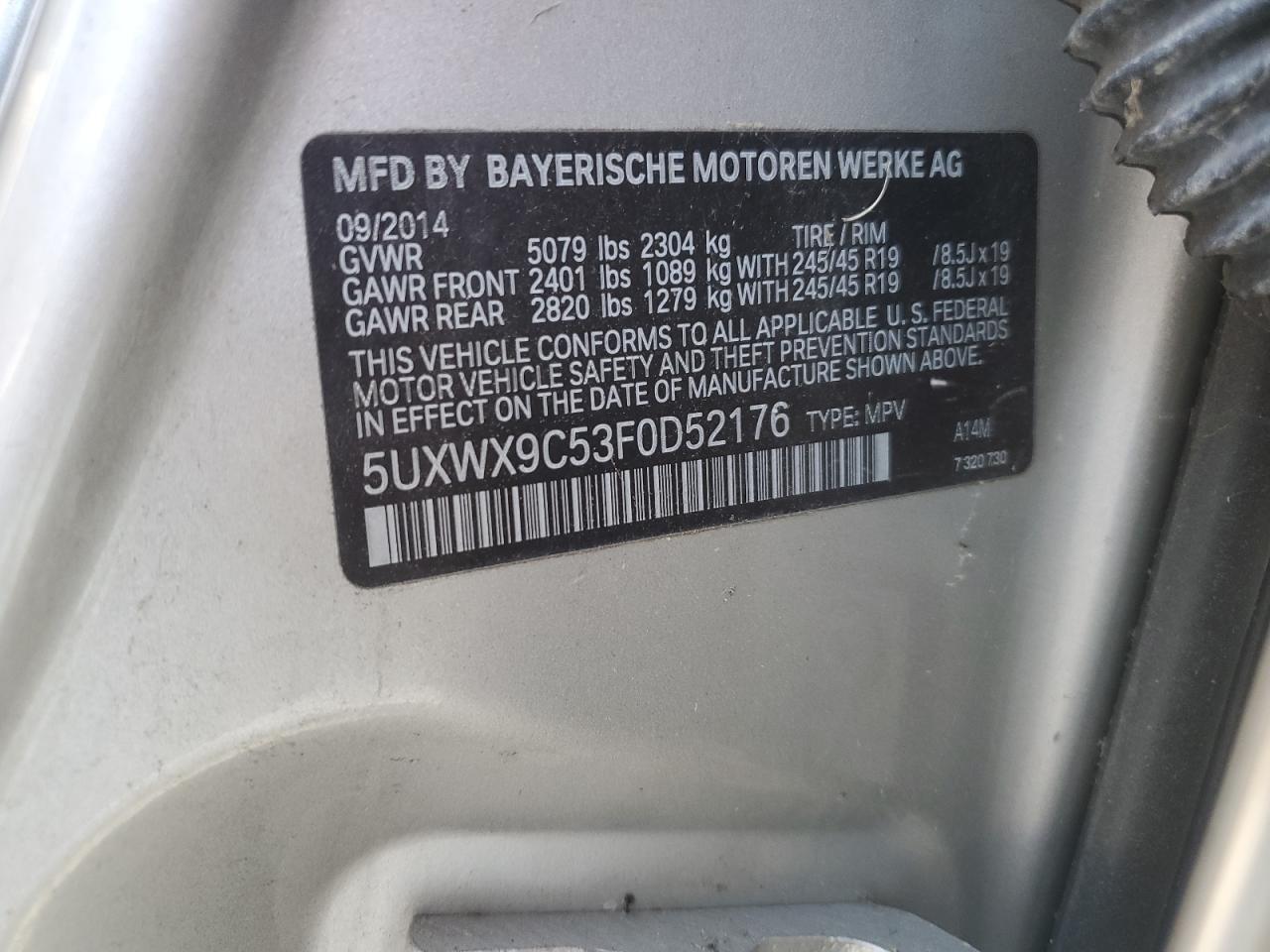 2015 BMW X3