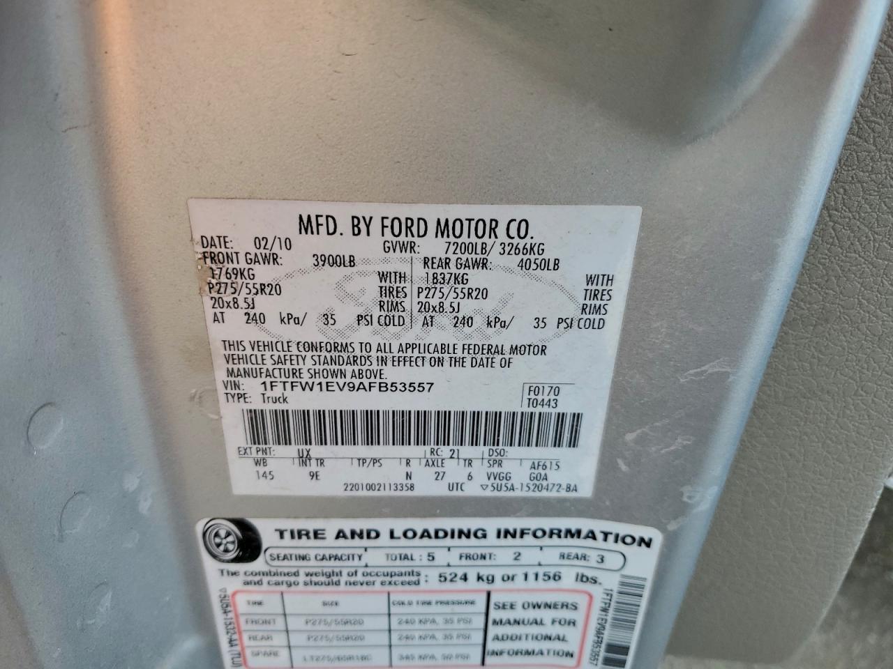 2010 FORD F-150