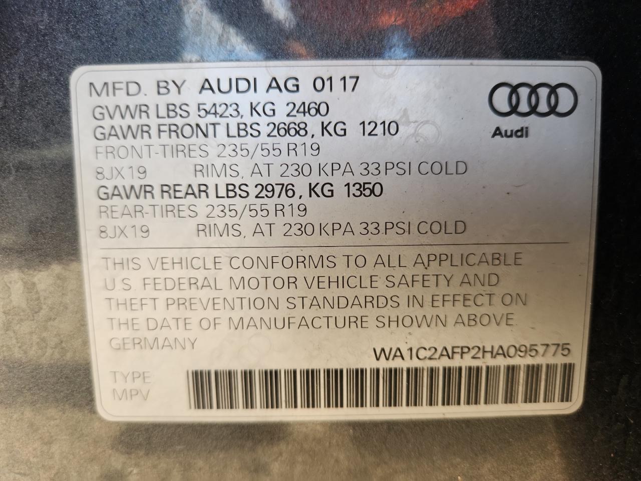 2017 AUDI Q5
