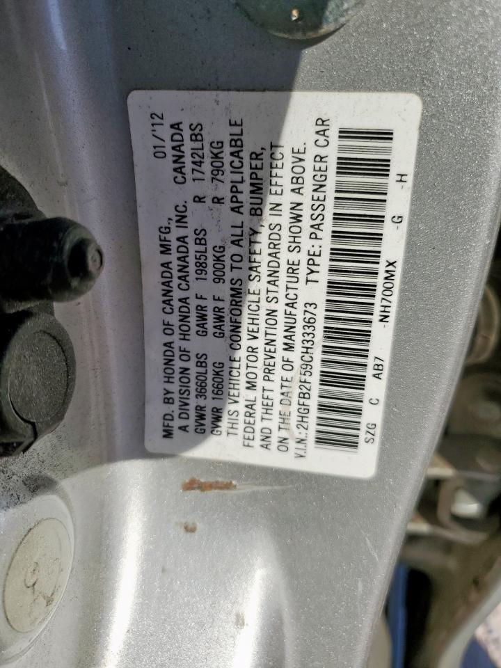2012 HONDA CIVIC