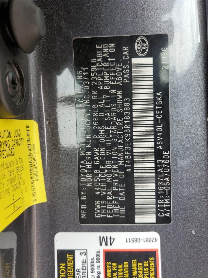 2011 TOYOTA CAMRY