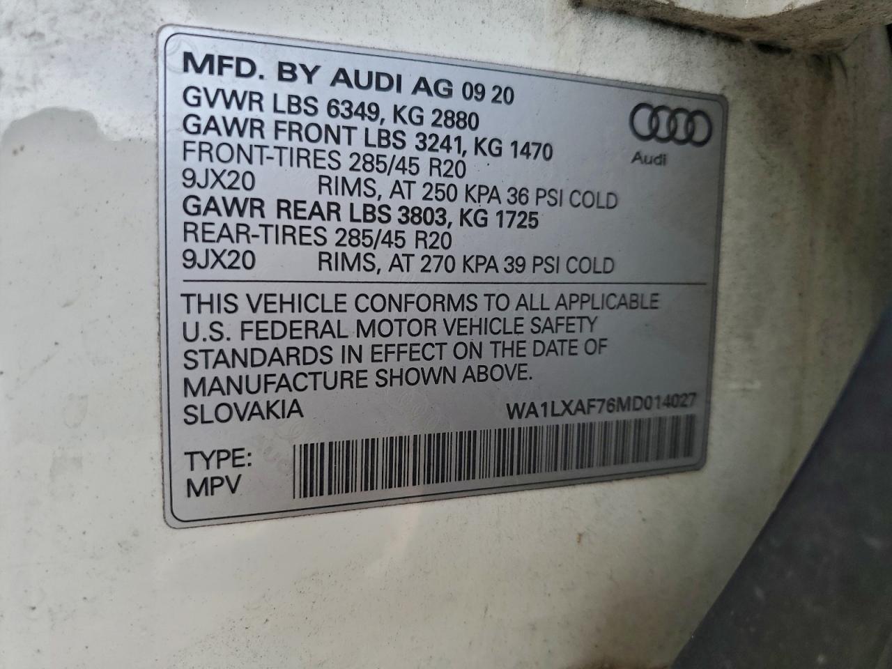 2021 AUDI Q7