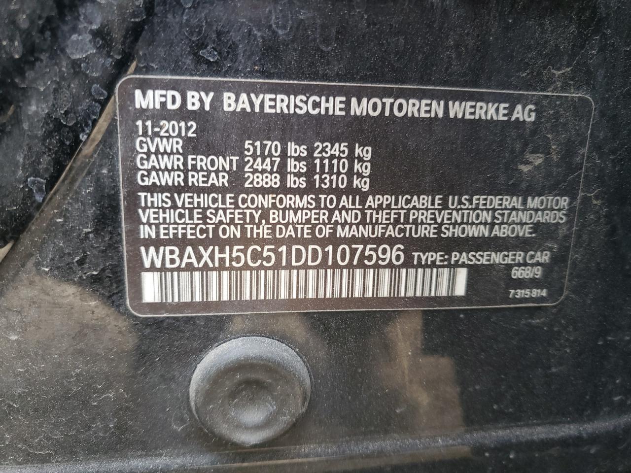 2013 BMW 5 series