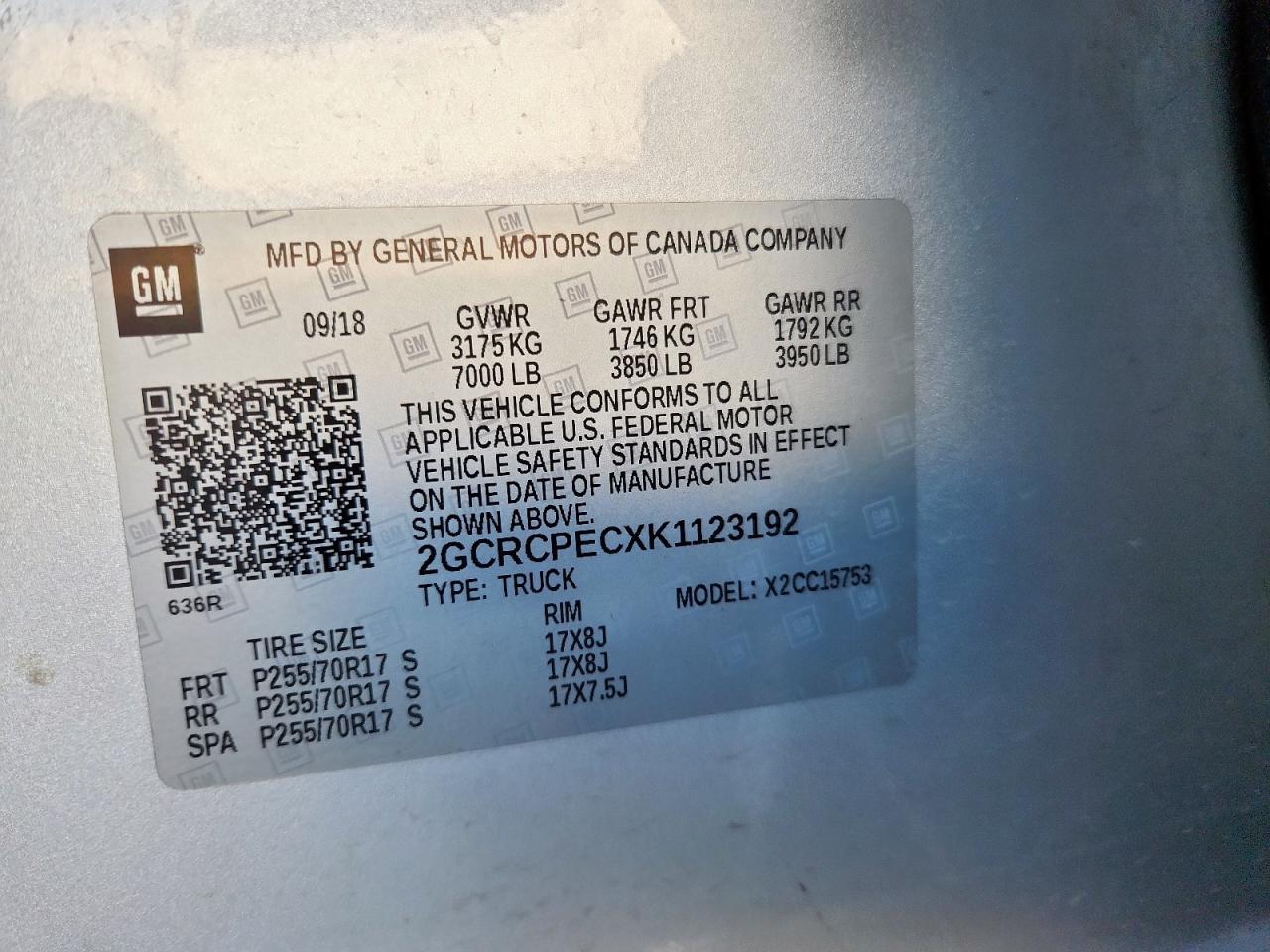 2019 CHEVROLET Silverado