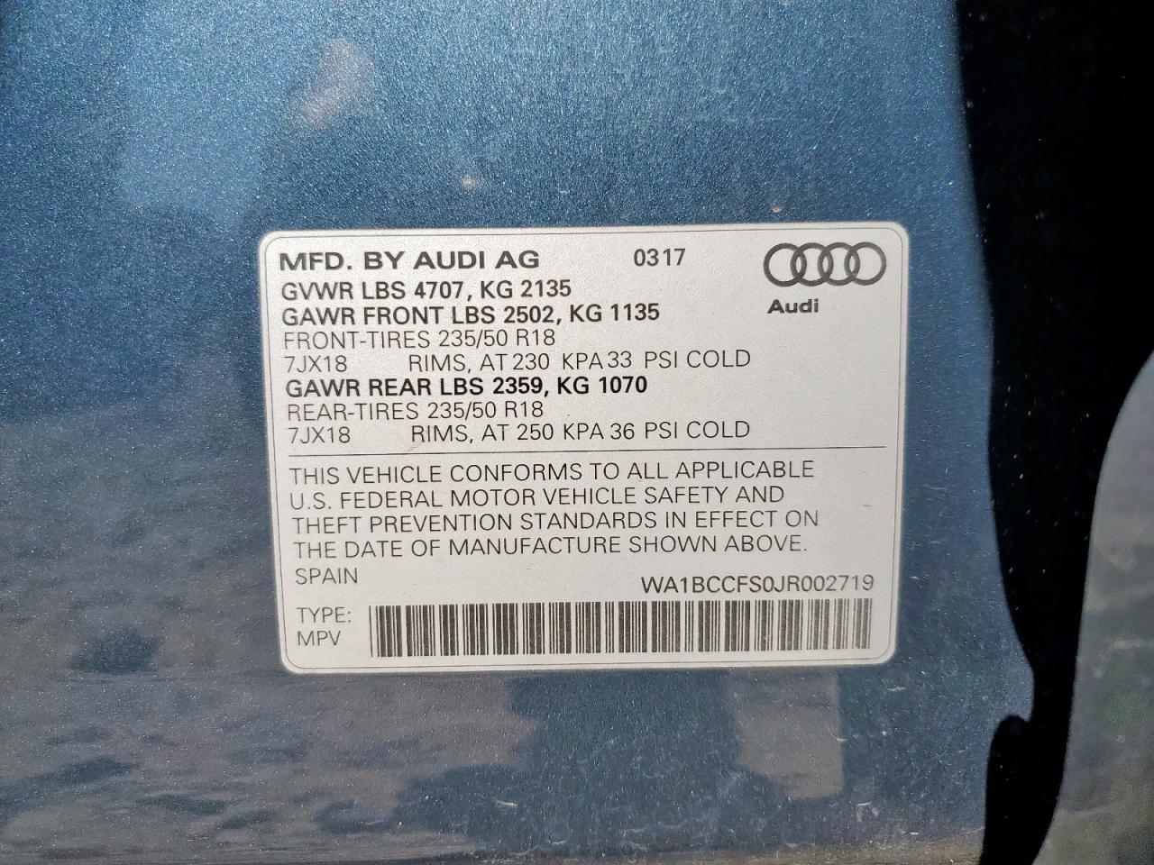 2018 AUDI Q3