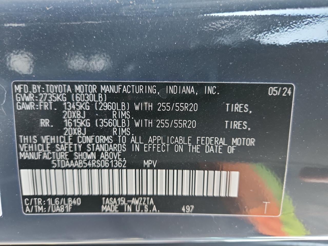 2024 TOYOTA HIGHLANDER