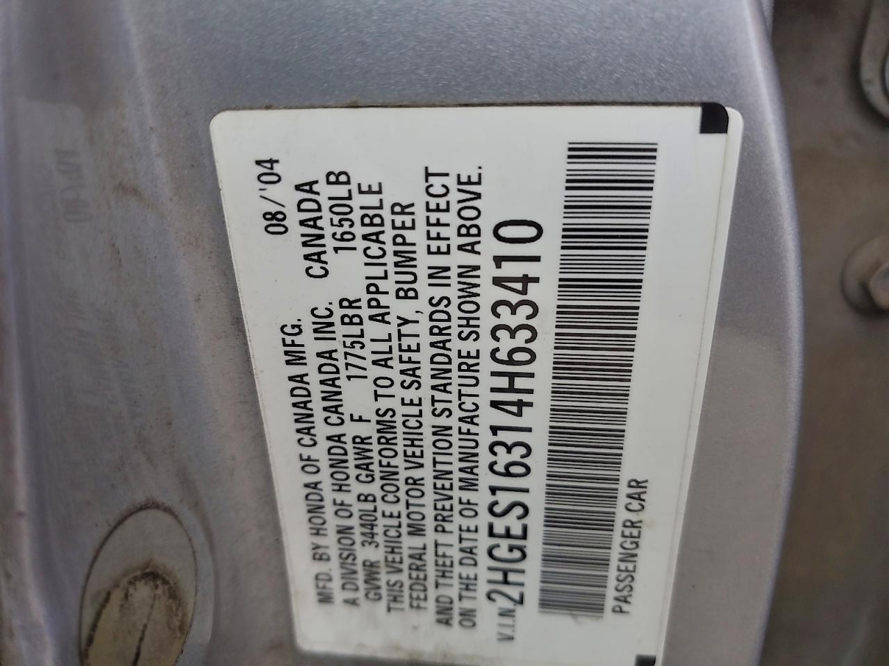 2003 HONDA CIVIC